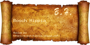 Bosch Hippia névjegykártya